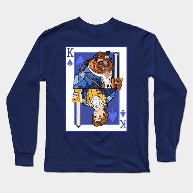 King of Spades Long Sleeve T-Shirt by Ginny Heart Lab